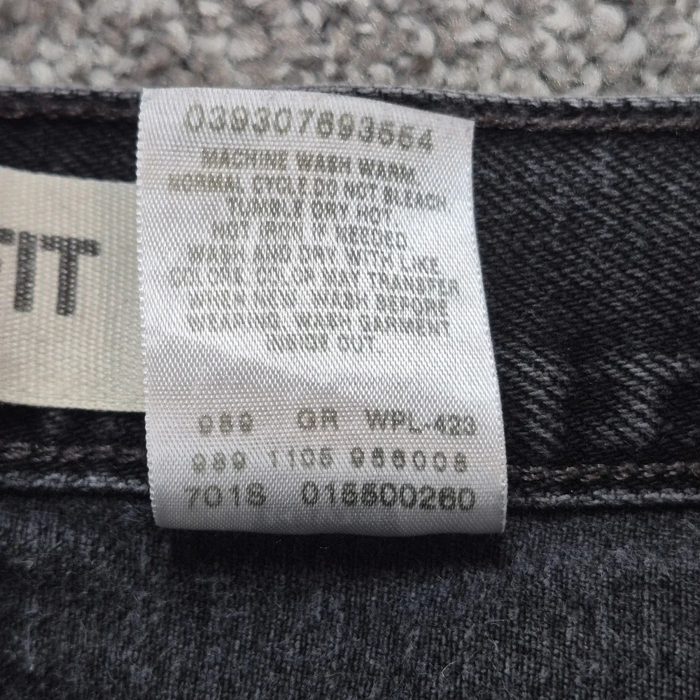 Y2K Levi's 550 Jeans Mens 46x32 Black Relaxed Fit Tapered Leg Denim‎